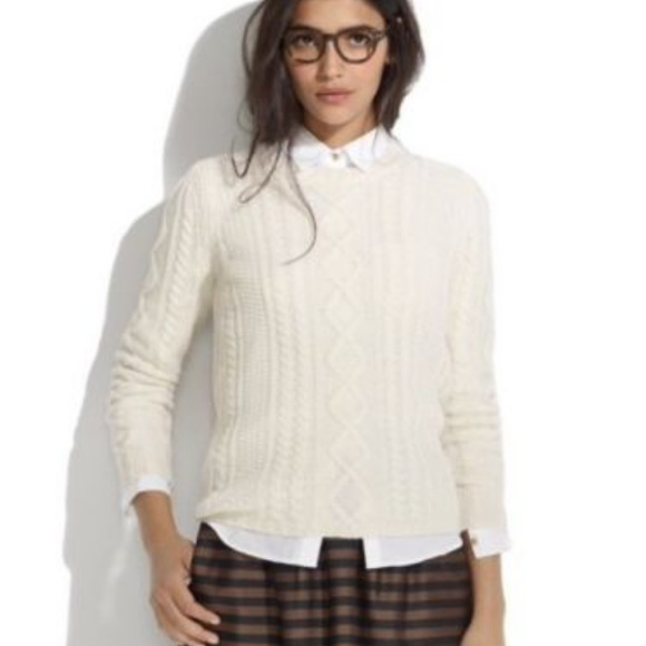 madewell fisherman sweater